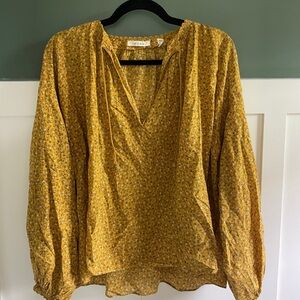 Doen Yellow Floral Women's Top